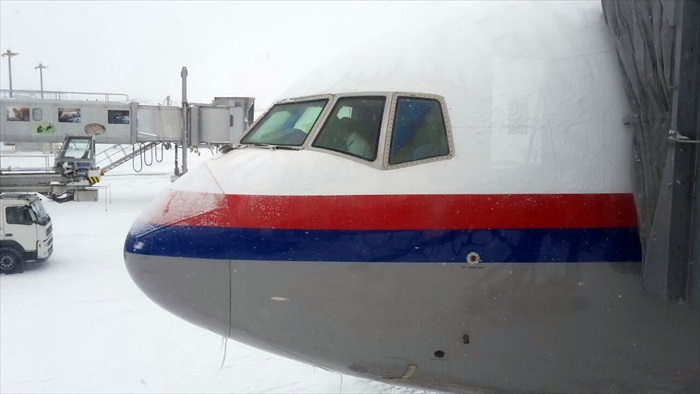 蘋果包机MH8539一切顺利 预计今晚9时50分抵马 因大风雪而无法直飞回马的蘋果包機航班MH8539,昨晚顺利抵达东京成田机场并入住成田机场酒店。