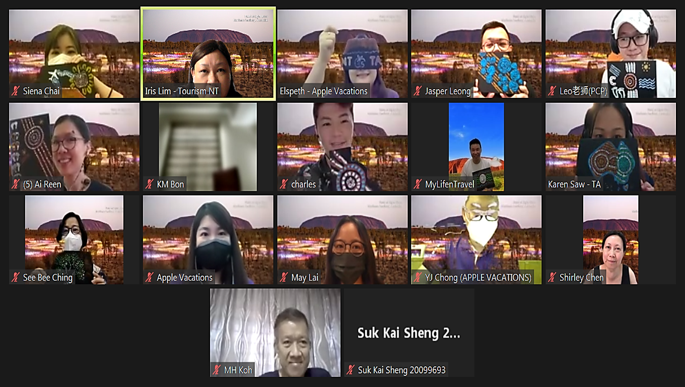 澳洲北领地 不可错过的精彩! 2 Virtual Dot Painting Workshop 12Oct21 Group Photo